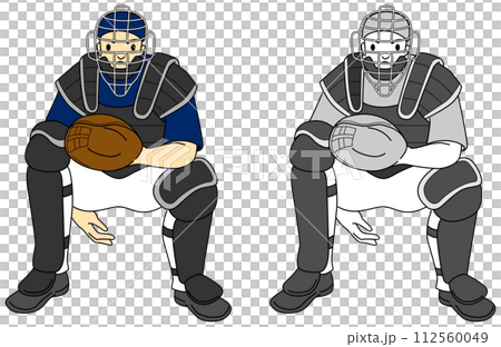 棒球選手(捕手)插圖集 棒球選手(捕手)插圖集 112560049