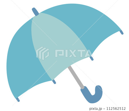 青い傘のベクターイラスト 青い傘のベクターイラスト 112562512