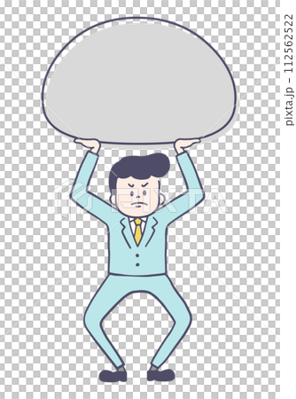 Businessman enduring pressure Businessman enduring pressure 112562522