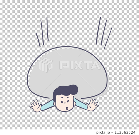 Businessman succumbing to pressure Businessman succumbing to pressure 112562524