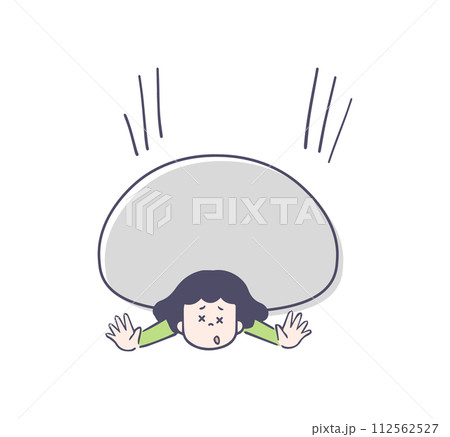 重圧に負ける女性 重圧に負ける女性 112562527