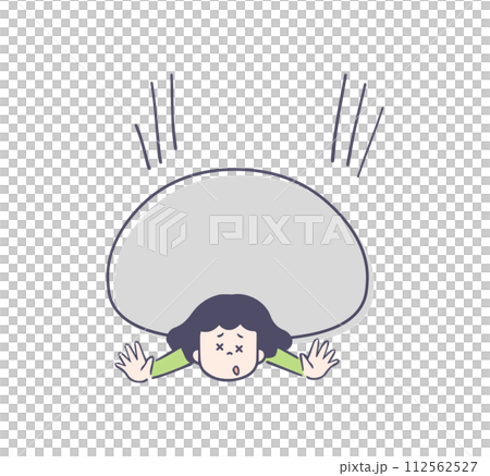 重圧に負ける女性 重圧に負ける女性 112562527