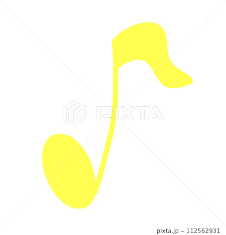 音符 黄色 音符 黄色 112562931