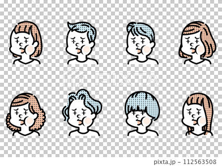 Illustration of a person with a toothache 112563508