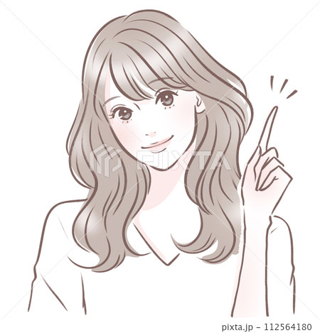 女性・女の子のイラスト素材 女性・女の子のイラスト素材 112564180