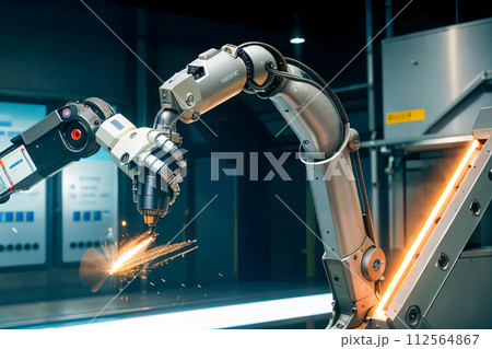 robot working with robot 112564867
