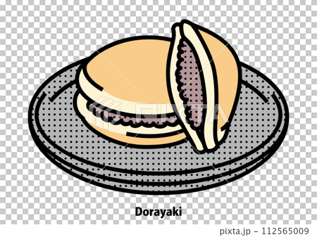 Illustration of dorayaki 112565009