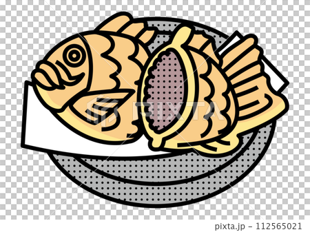 Illustration of taiyaki 112565021