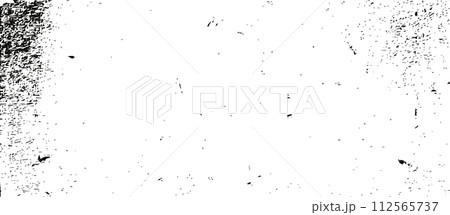 Speckled gritty texture. Vintage background with speckles, dots, flecks and particles. Vector illustration 112565737