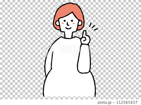 問題を解決する妊婦さん 112565837