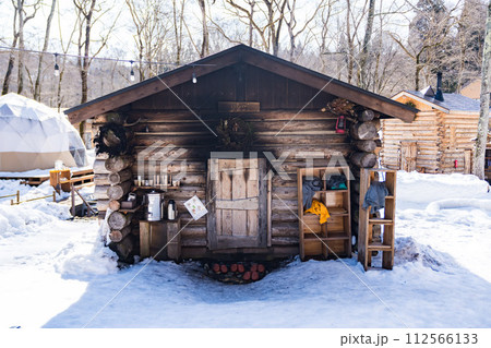 日本のフィンランド風のサウナ小屋 112566133