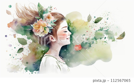 幸せいっぱいの花嫁の横顔