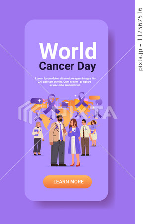 mix race people with purple ribbon world cancer day breast disease awareness prevention poster 4 february vertical mix race people with purple ribbon world cancer day breast disease awareness prevention poster 4 february vertical 112567516