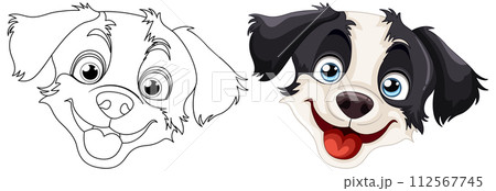 Happy Cartoon Dog Illustration 112567745