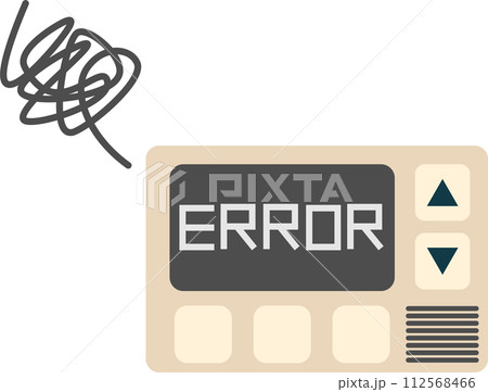給湯器のリモコンの故障のイメージ素材 給湯器のリモコンの故障のイメージ素材 112568466