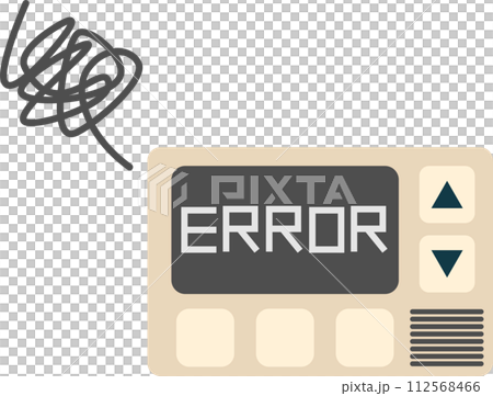 給湯器のリモコンの故障のイメージ素材 給湯器のリモコンの故障のイメージ素材 112568466