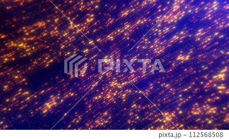 Golden orange speed neon colorful long particles bokeh wall movements. Sci-fi data technology streaming future digital patterns motion background. Event presentation business screensaver 112568508