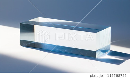 Acrylic block isolated. Generative AI Acrylic block isolated. Generative AI 112568723