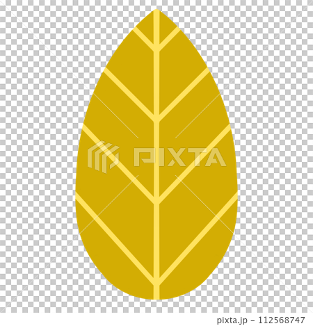 Yellow Leaf Element Design Leave Element Design Natural Element Design Isolated Leaf illustration 112568747