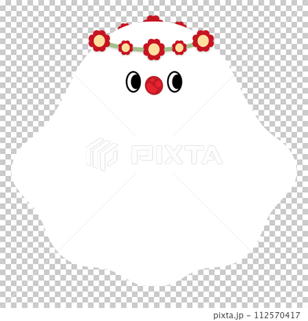 Cute Ghost With Red Flower Crown Cartoon illustration Kawaii Ghost Cartoon Adorable Ghost Cartoon Cute Ghost With Red Flower Crown Cartoon illustration Kawaii Ghost Cartoon Adorable Ghost Cartoon 112570417