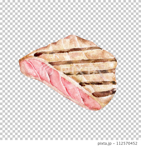 Tuna steak rare grilled Tuna steak rare grilled 112570452