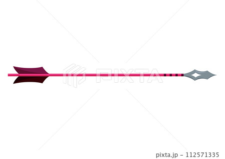 Medieval arrow. Fighting decorative cartoon arrows Design element for poster, label or sign on menu. Color vintage symbols Medieval arrow. Fighting decorative cartoon arrows Design element for poster, label or sign on menu. Color vintage symbols 112571335