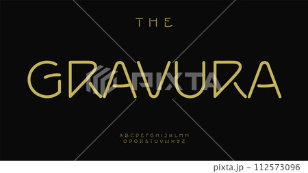 Avantgarde refined alphabet, decadent art deco font, art nouveau letters for elegance logo, sophisticated restaurant monogram, glamorous wedding signage. Vintage typography. Vector typeset. Avantgarde refined alphabet, decadent art deco font, art nouveau letters for elegance logo, sophisticated restaurant monogram, glamorous wedding signage. Vintage typography. Vector typeset. 112573096