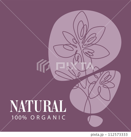 Natural and organic production promo or poster Natural and organic production promo or poster 112573333