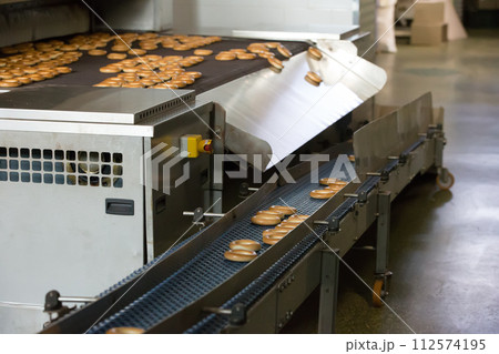Industrial line for the production of brooches and biscuits 112574195