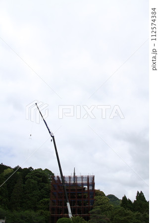 瑠璃光寺　山口県山口市観光　修繕工事中五重塔  japan yamaguchi  貴重　レア 112574384