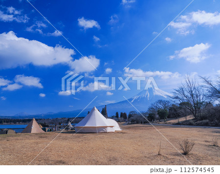 (静岡県)真冬の田貫湖湖畔キャンプ場 (静岡県)真冬の田貫湖湖畔キャンプ場 112574545