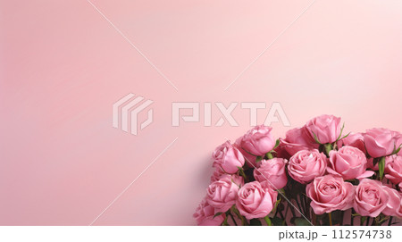 Banner rose flower love celebration 112574738