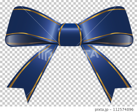 Shiny blue ribbon illustration material Shiny blue ribbon illustration material 112574896