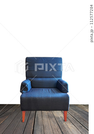 old single sofa seat and frame in front of the wall old single sofa seat and frame in front of the wall 112577284