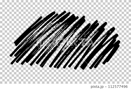 Roughly filled in with a pen, black, hand-drawn Roughly filled in with a pen, black, hand-drawn 112577496