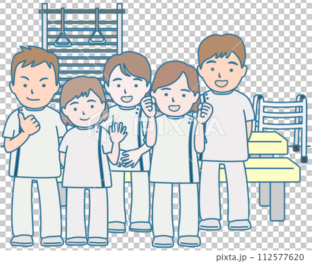 rehabilitation room staff 112577620
