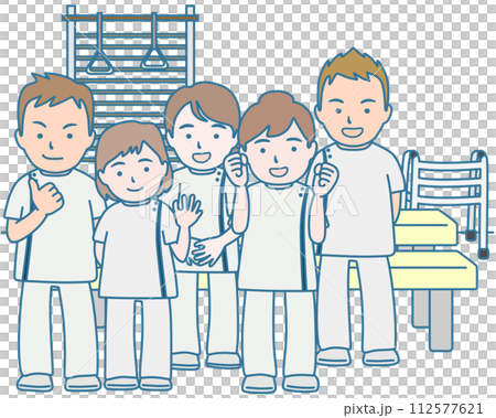 rehabilitation room staff 112577621