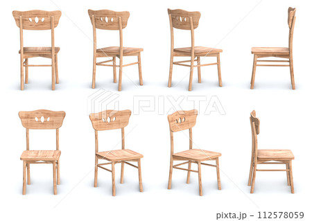 Wooden Chair Set Wooden Chair Set 112578059
