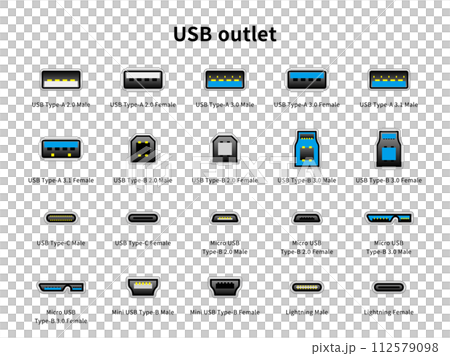 USBの差込口 USBの差込口 112579098