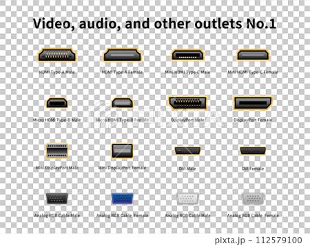 映像・オーディオ・その他の差込口 No.1 112579100