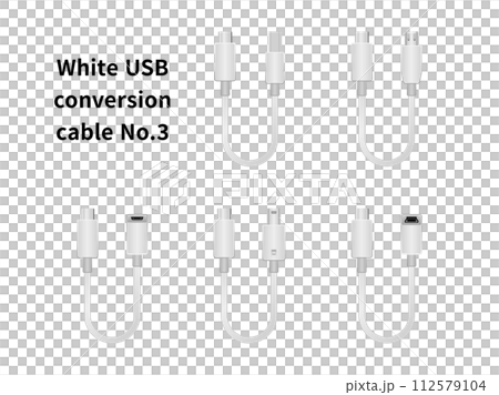 白色USB轉接線3號 112579104