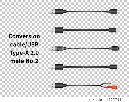 Conversion cable/USB Type-A 2.0 male No.2 112579144