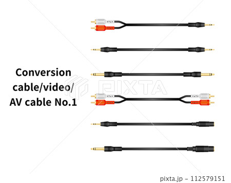 変換ケーブル/ビデオ・AVケーブル No.1 112579151