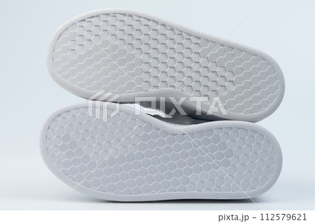 White rubber shoe bottom White rubber shoe bottom 112579621