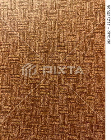 一目ゴム網柄の茶色の壁紙 112580066