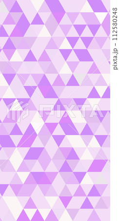 背景イラスト_三角形モザイク_紫 112580248