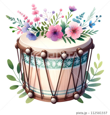 Bellaila Musical instrument with flowers Bellaila Musical instrument with flowers 112581337