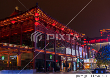 中国 西安市 大唐不夜城 中国 西安市 大唐不夜城 112581824