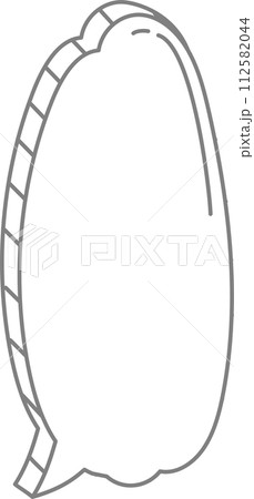 3d black and white color speech bubble balloon icon sticker memo keyword planner text box banner, flat png transparent element design 112582044