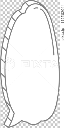 3d black and white color speech bubble balloon icon sticker memo keyword planner text box banner, flat png transparent element design 112582044